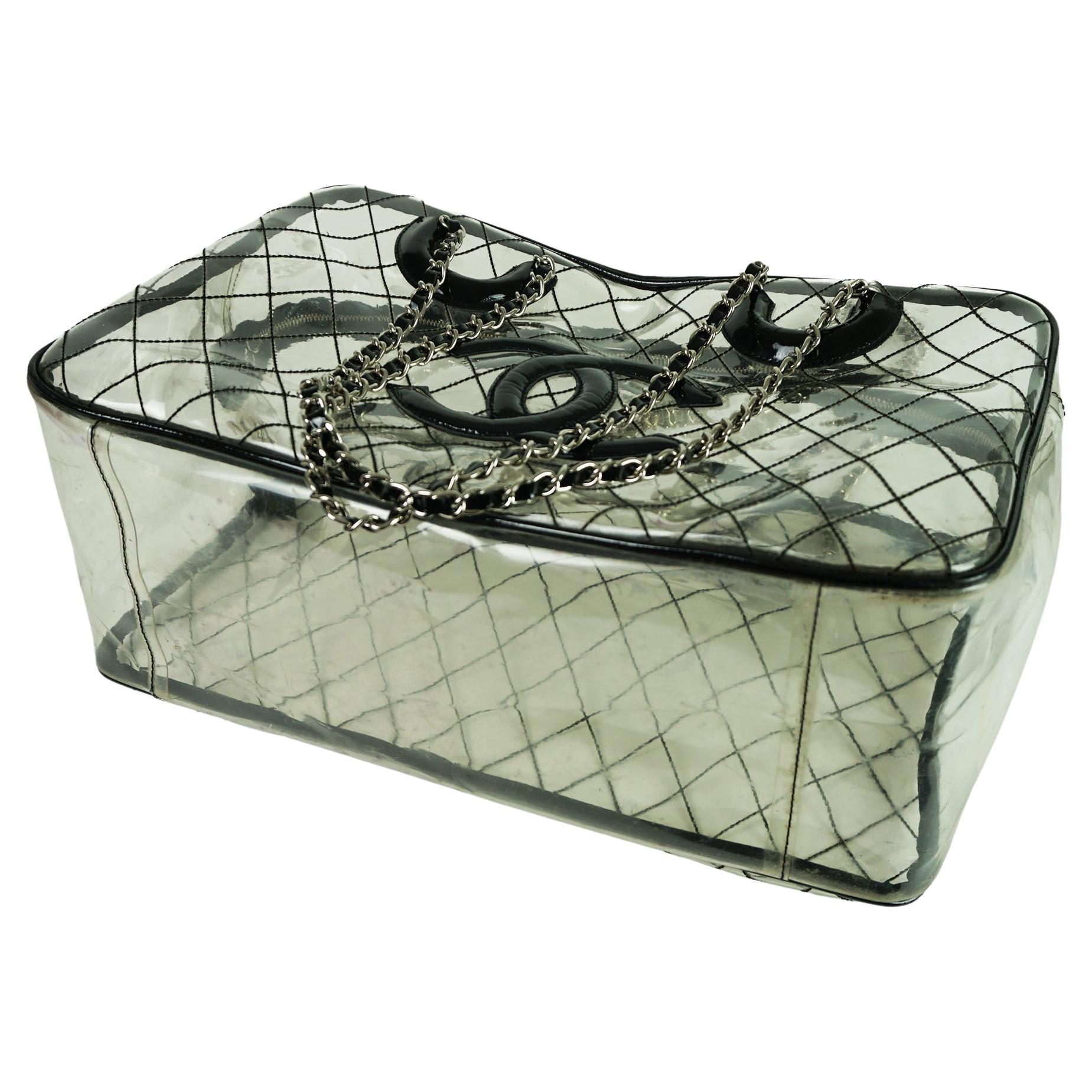 Chanel Timeless Naked Clear Transparent Gym Tote For Sale 4