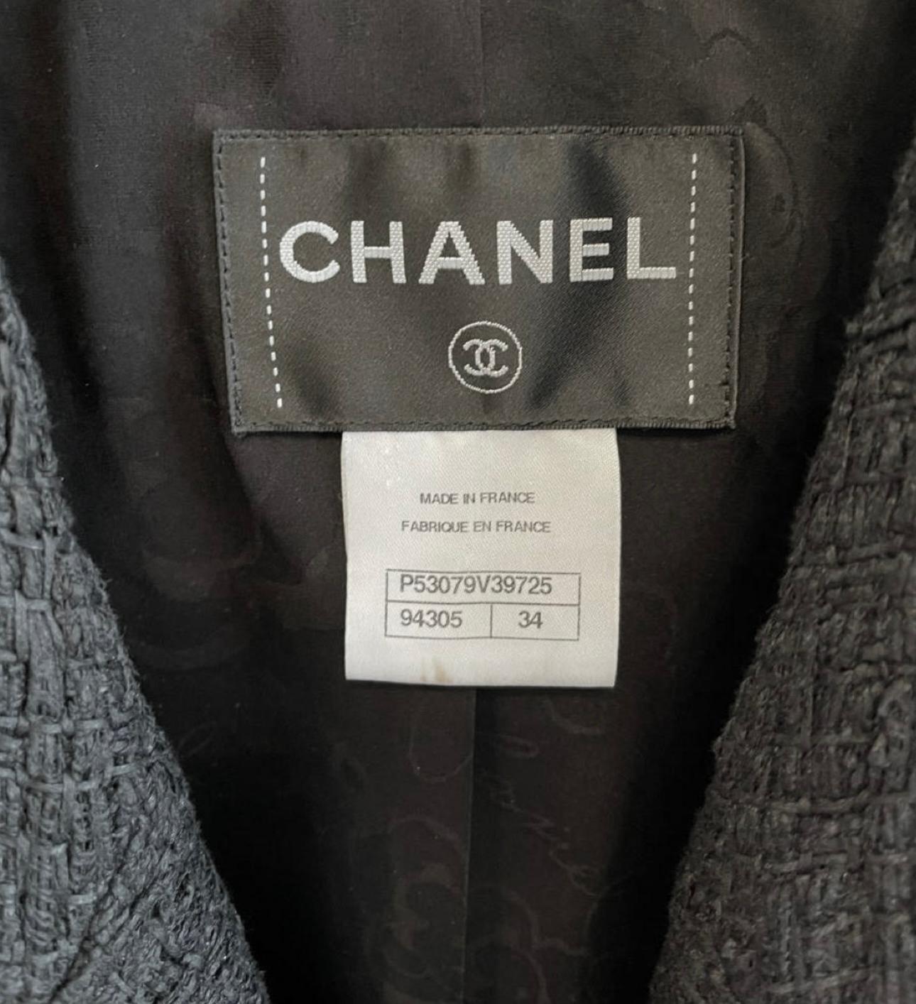 Chanel Timeless Paris / Seoul Veste en tweed noir 2