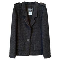 Chanel Timeless Paris / Seoul Veste en tweed noir
