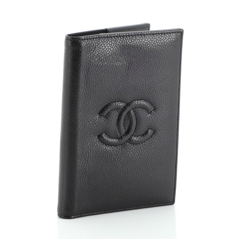 chanel passport holder