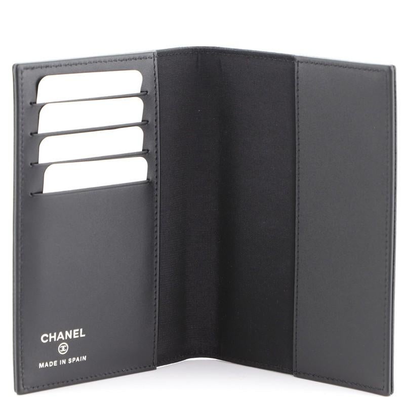 Black Chanel Timeless Passport Holder Caviar