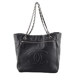 Chanel Timeless Pocket Tote Weiches Kaviar Nord Süd