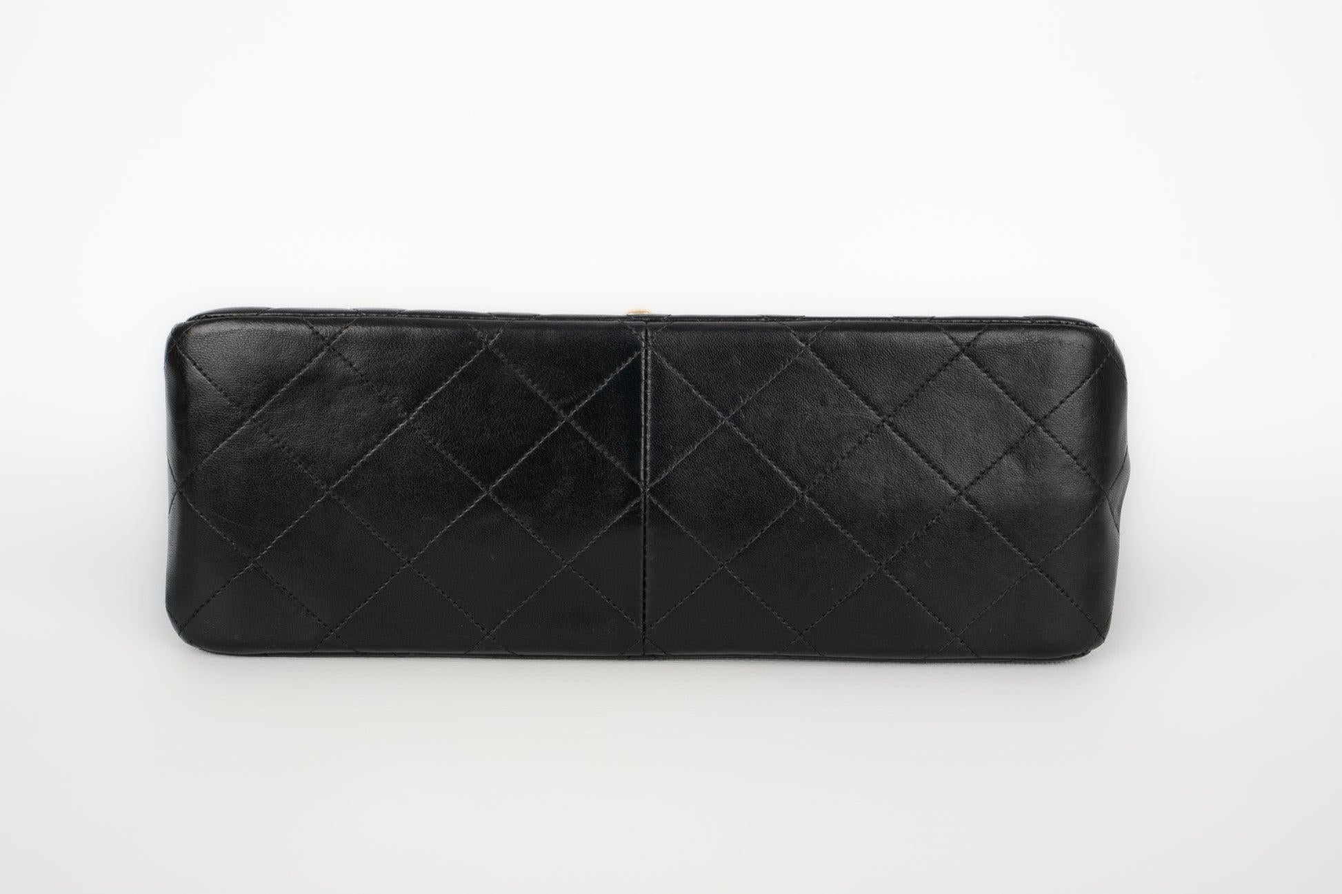 Chanel Timeless Quilted Black Leather Bag, 1996/1997 In Excellent Condition For Sale In SAINT-OUEN-SUR-SEINE, FR