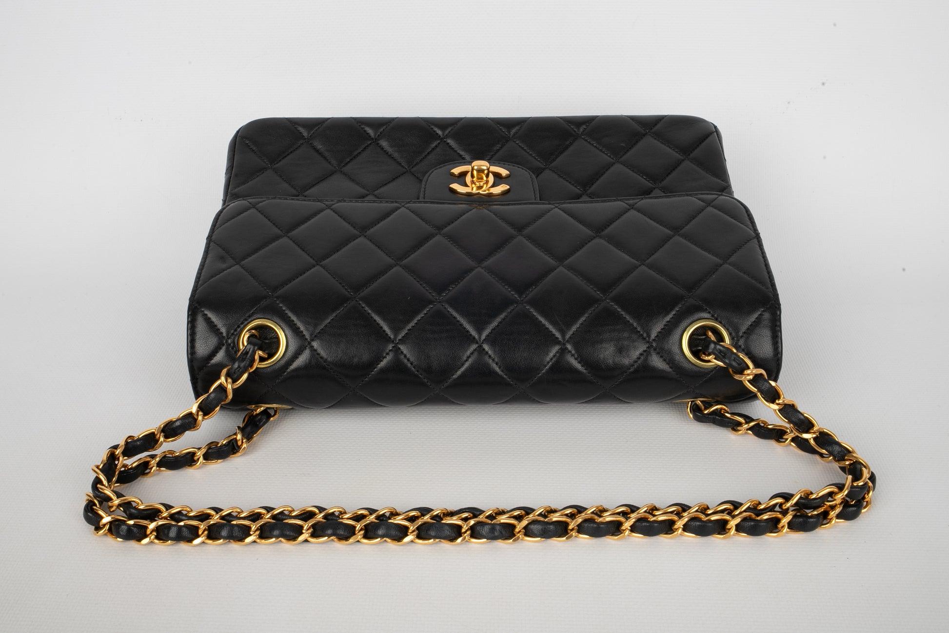 Chanel Timeless Quilted Black Leather Bag, 1996/1997 For Sale 2