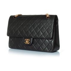 Chanel, Timeless quilted leather shoulder bag with 24k gold hardware