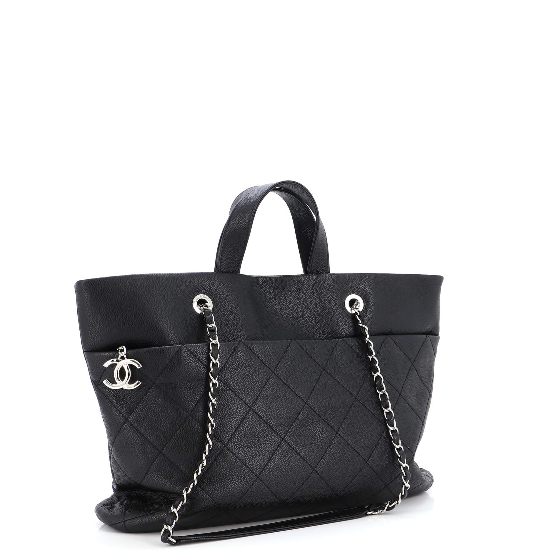 Chanel Timeless Shopping Tote Quilted Caviar Large In Good Condition In NY, NY