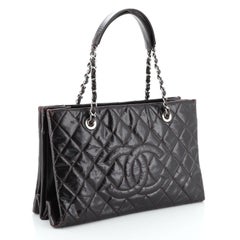 Chanel Timeless Shopping Tote Quilted Glazed Calfskin Large