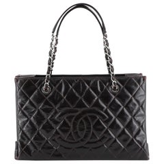 Chanel Timeless Shopping Tote Quilted Glazed Calfskin Large