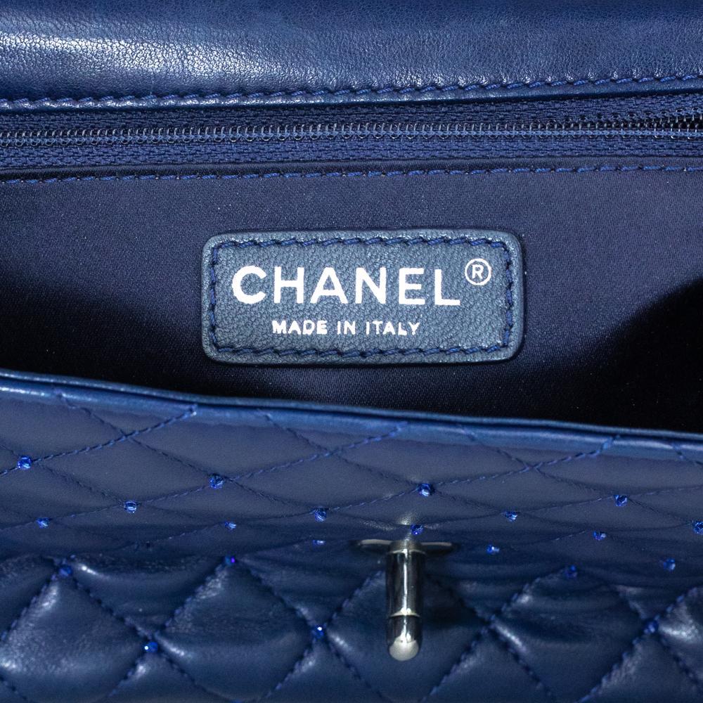 CHANEL Timeless Shoulder bag in Blue Leather 1