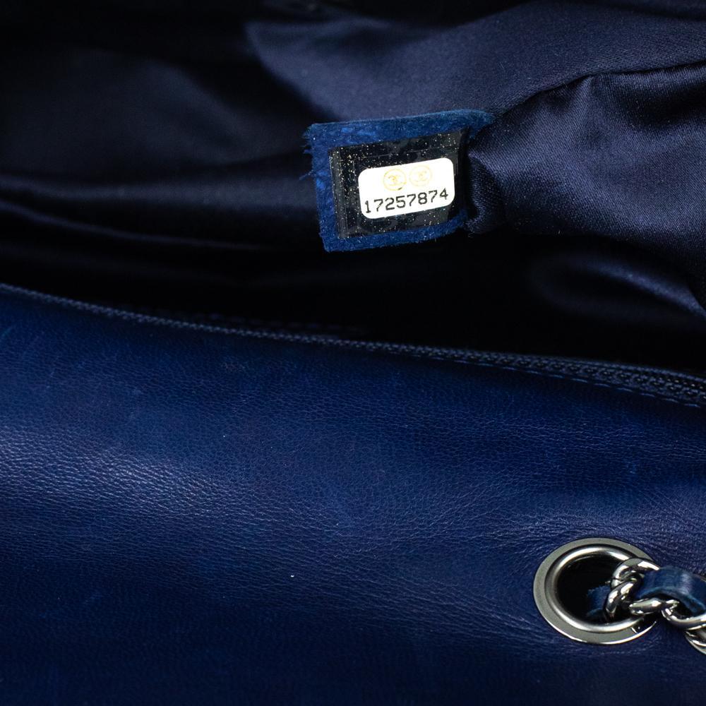 CHANEL Timeless Shoulder bag in Blue Leather 2