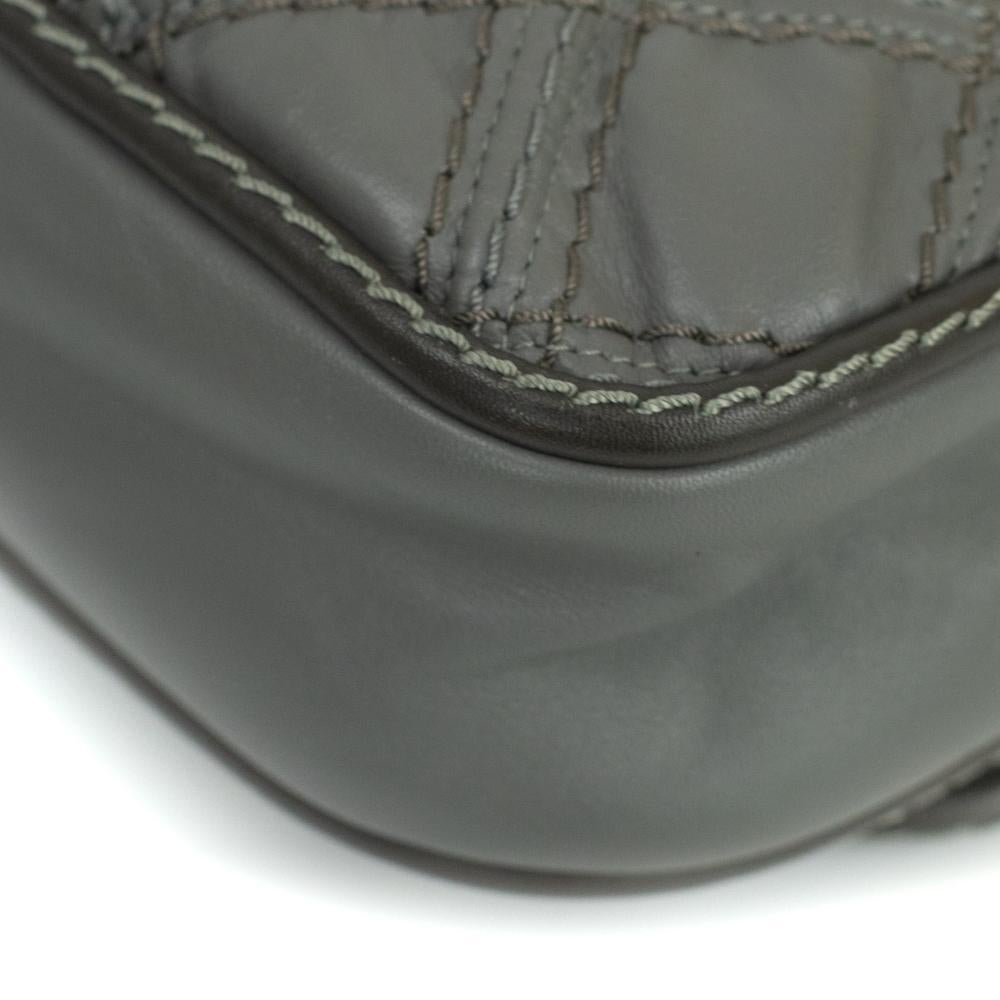CHANEL Timeless Shoulder bag in Grey Leather 6