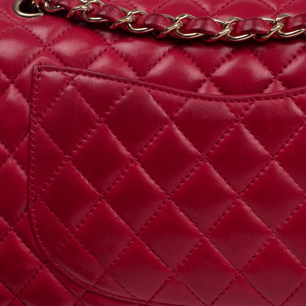 CHANEL, Timeless Shoulder bag in Red Leather 8