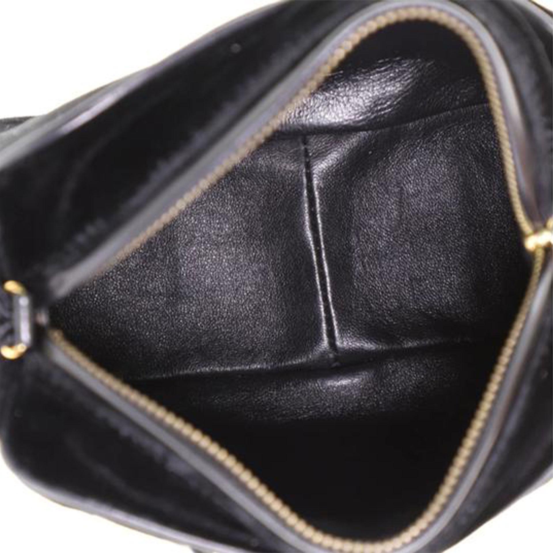 Chanel So Black Rare Vintage 1989 Velvet Strass Beaded Tassel Small Camera Bag For Sale 5