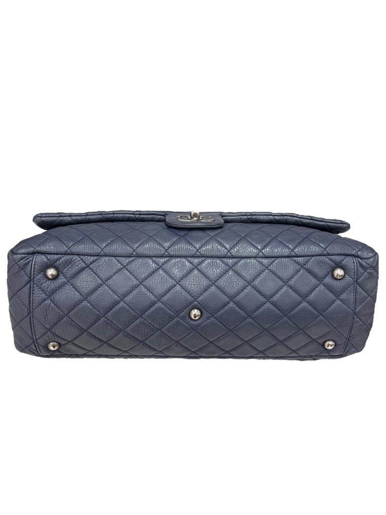 Guaranteed Authentic Chanel Double Flap Classic Timeless 10 light Blu