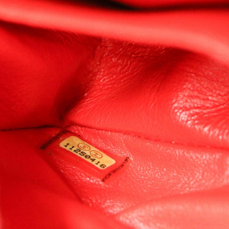 Orange Chanel Timeless Tricolor Leather Bag For Sale