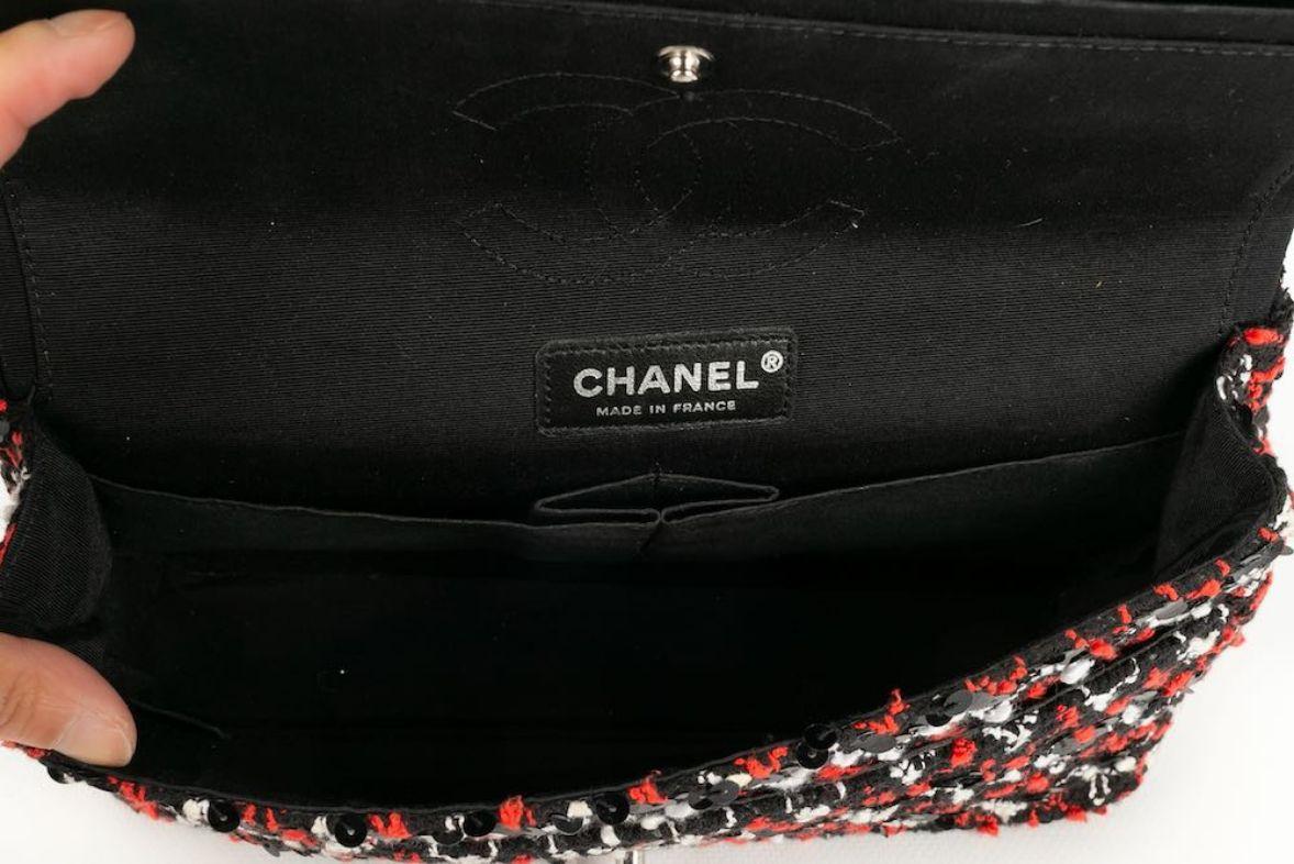 Chanel Timeless Tweed and Sequin Bag in Red, Black and White, 2009/2010 6