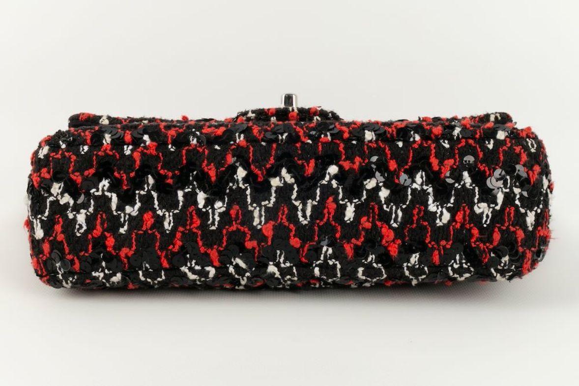 Chanel Timeless Tweed and Sequin Bag in Red, Black and White, 2009/2010 4