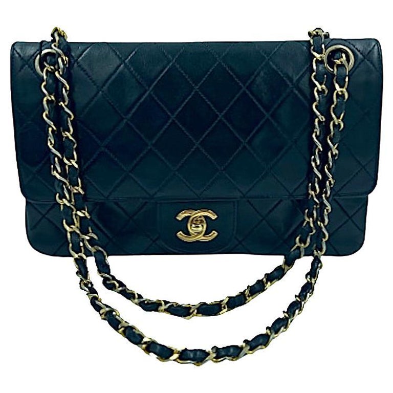 CHANEL Timeless Vintage Bag in Black Quilted Lamb Leather at 1stDibs