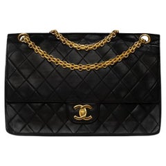 CHANEL, Timeless Vintage in black leather