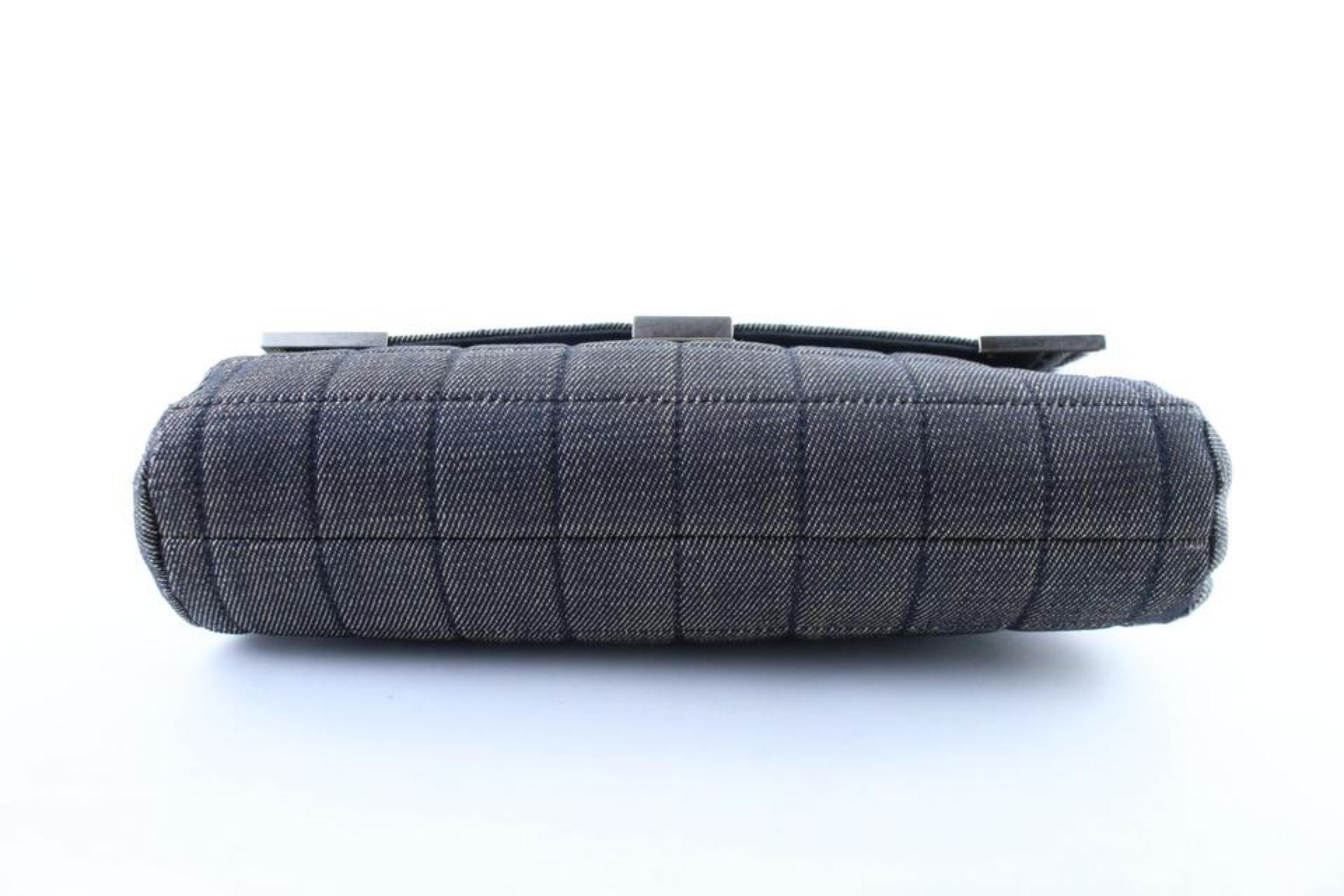Chanel Timeless Wallet on Chain 220688 Charcoal Coated Canvas Shoulder Bag For Sale 6