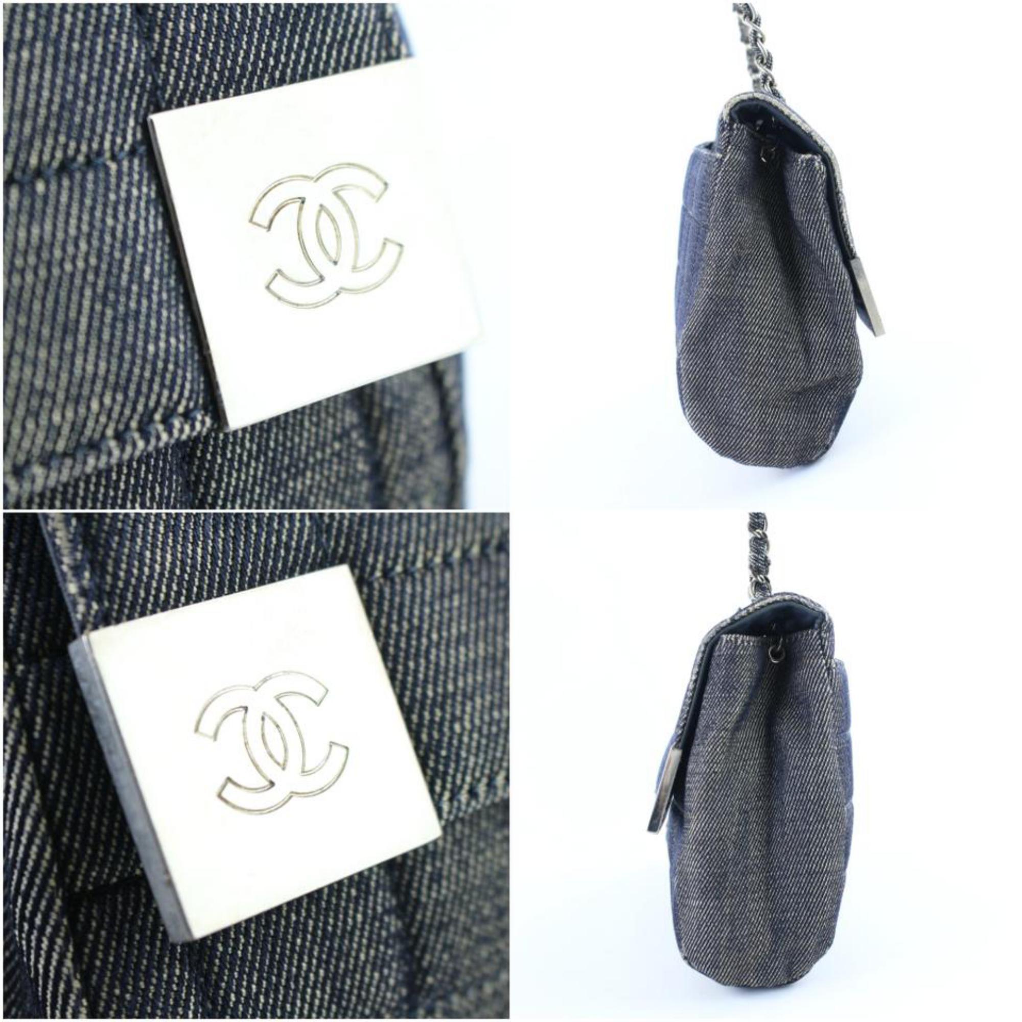 Chanel Timeless Wallet on Chain 220688 Charcoal Coated Canvas Shoulder Bag For Sale 2
