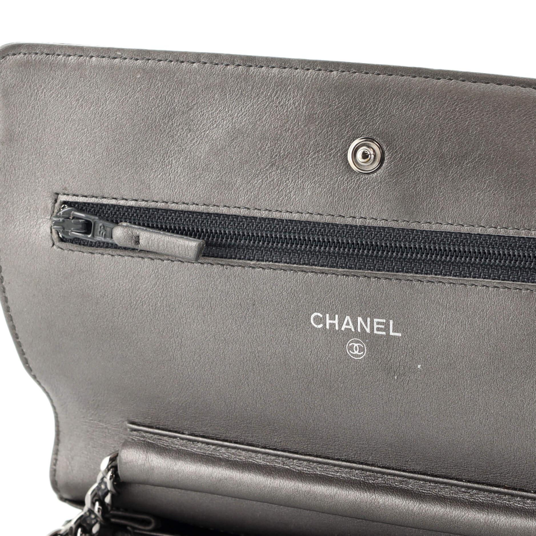 Chanel Timeless Wallet on Chain Caviar 2