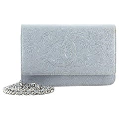 Chanel Timeless Wallet on Chain Caviar