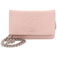 Chanel Timeless Wallet on Chain Caviar