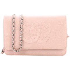 Chanel Timeless Wallet on Chain Caviar