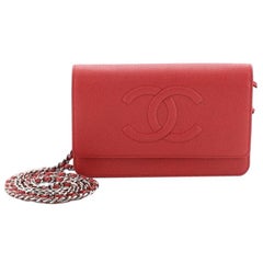 Chanel Timeless Wallet on Chain Caviar