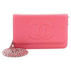 Chanel Timeless Wallet on Chain Caviar