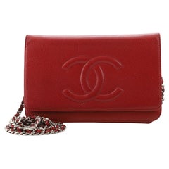 Chanel Timeless Wallet on Chain Caviar