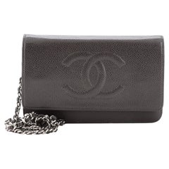 Chanel Caviar Timeless Wallet On Chain - 4 For Sale on 1stDibs