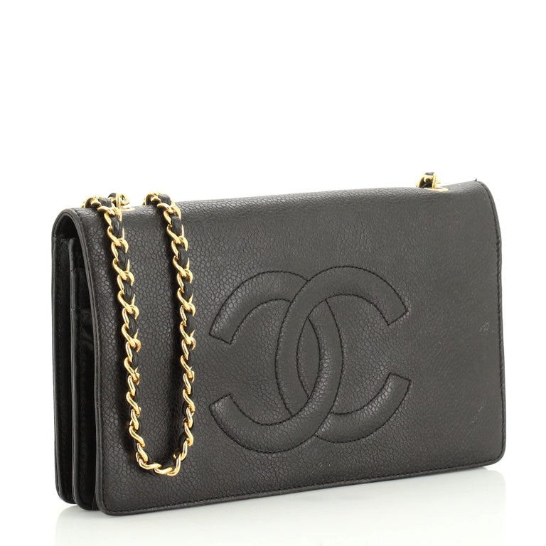Chanel Timeless Wallet On Chain Organizer Caviar at 1stDibs