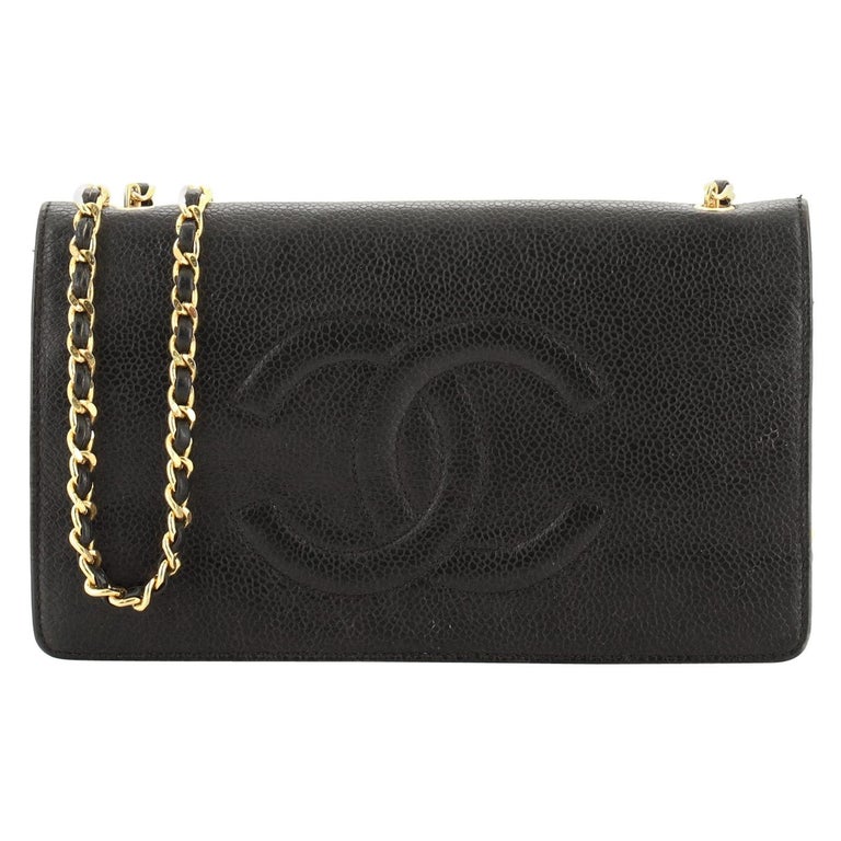 Chanel Timeless Wallet On Chain Organizer Caviar at 1stDibs