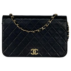 Chanel Timeless Wallet on Chain Small Lambskin Black circa 1990