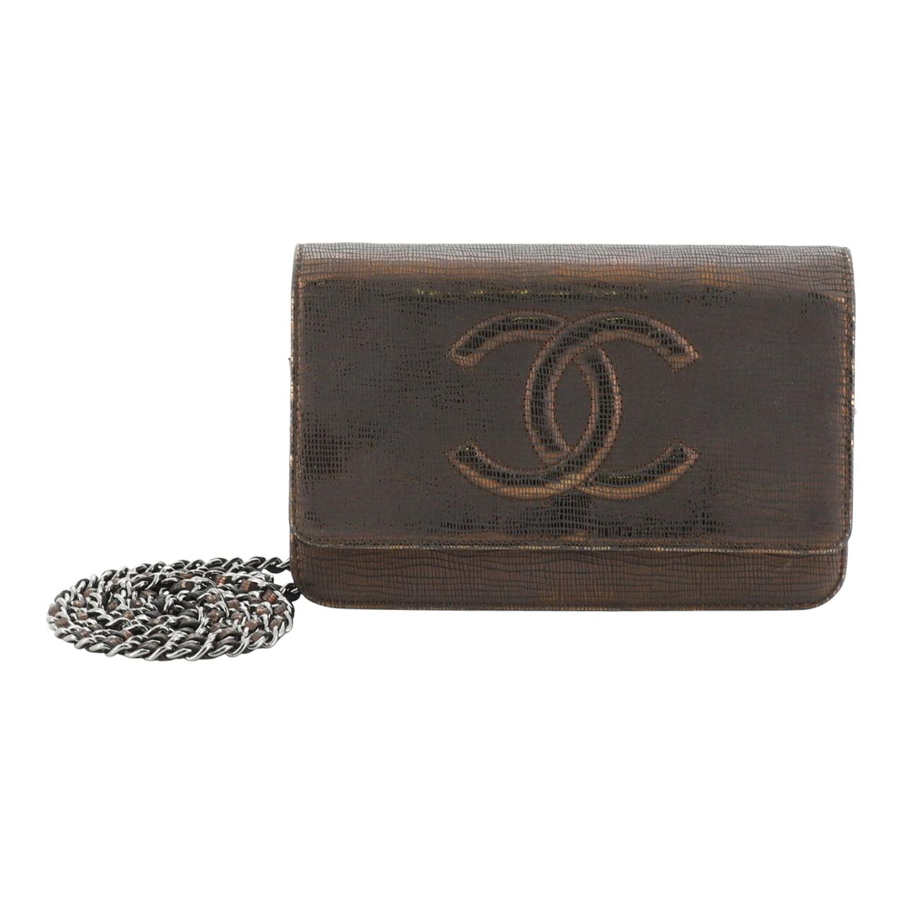 Chanel Timeless Wallet on Chain Textured Leather
