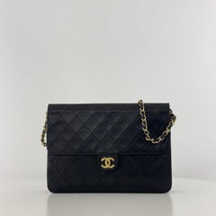 CHANEL Timeless WOC Medium Black Lambskin Leather Handbag 1986–1988 CHANEL Timeless WOC Medium Black Lambskin Leather Handbag 1986–1988