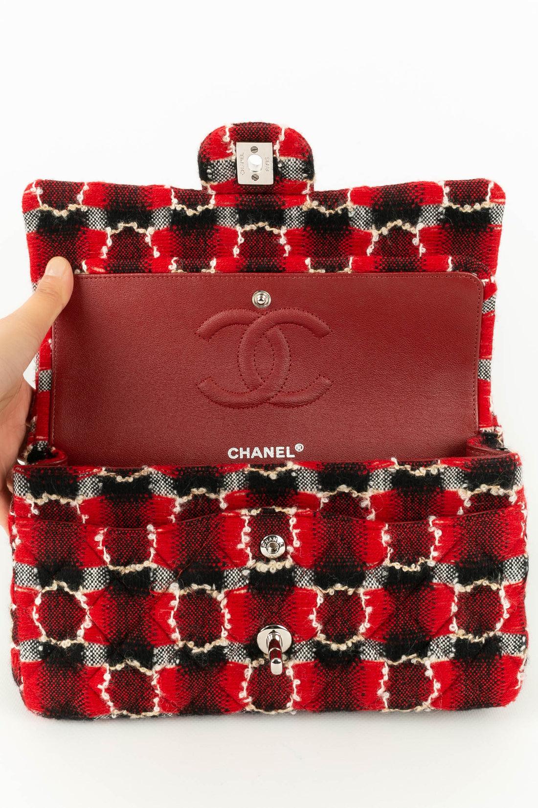 Chanel Timeless Wool and Leather Bag, 2013/2014 For Sale 5