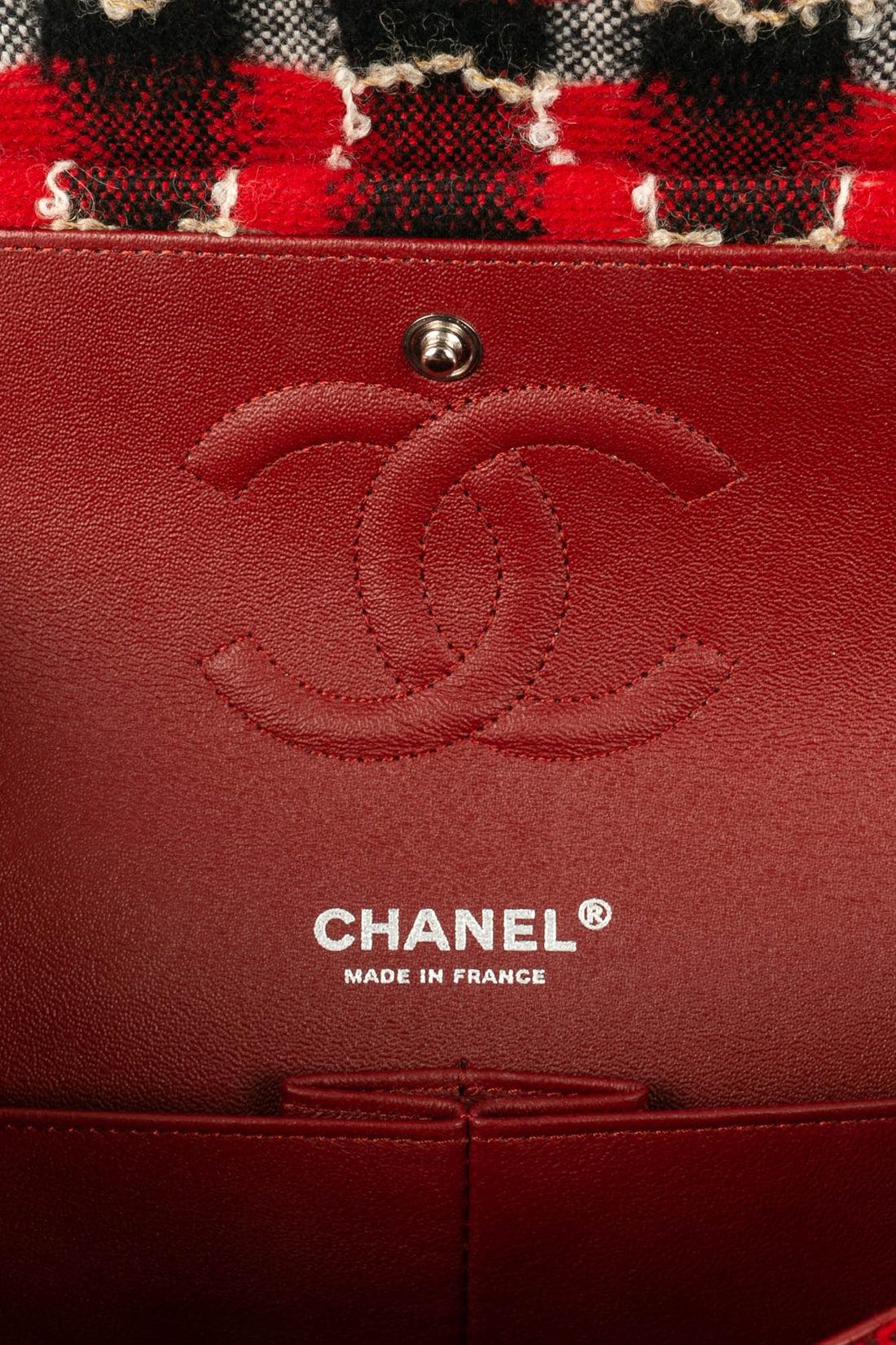 Chanel Timeless Wool and Leather Bag, 2013/2014 For Sale 7