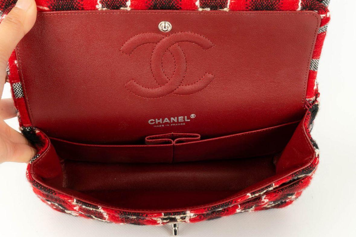Chanel Timeless Wool and Leather Bag, 2013/2014 For Sale 8