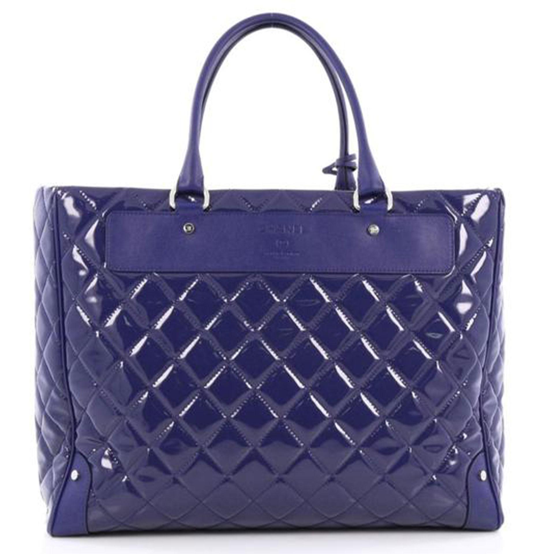 royal blue quilted bag