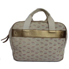 Chanel toile and leather bag