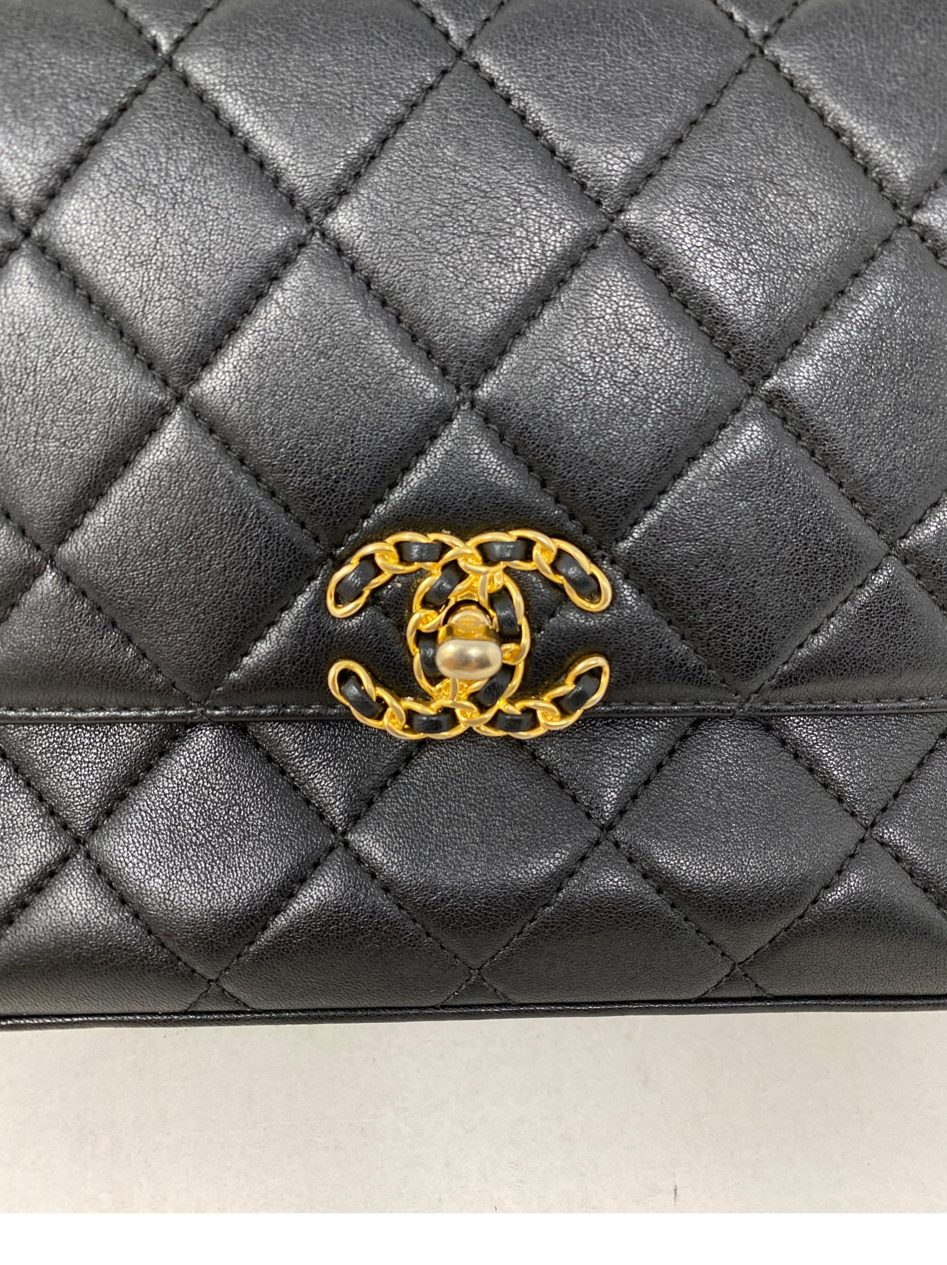 Chanel Top Handle Black Chain Bag 9