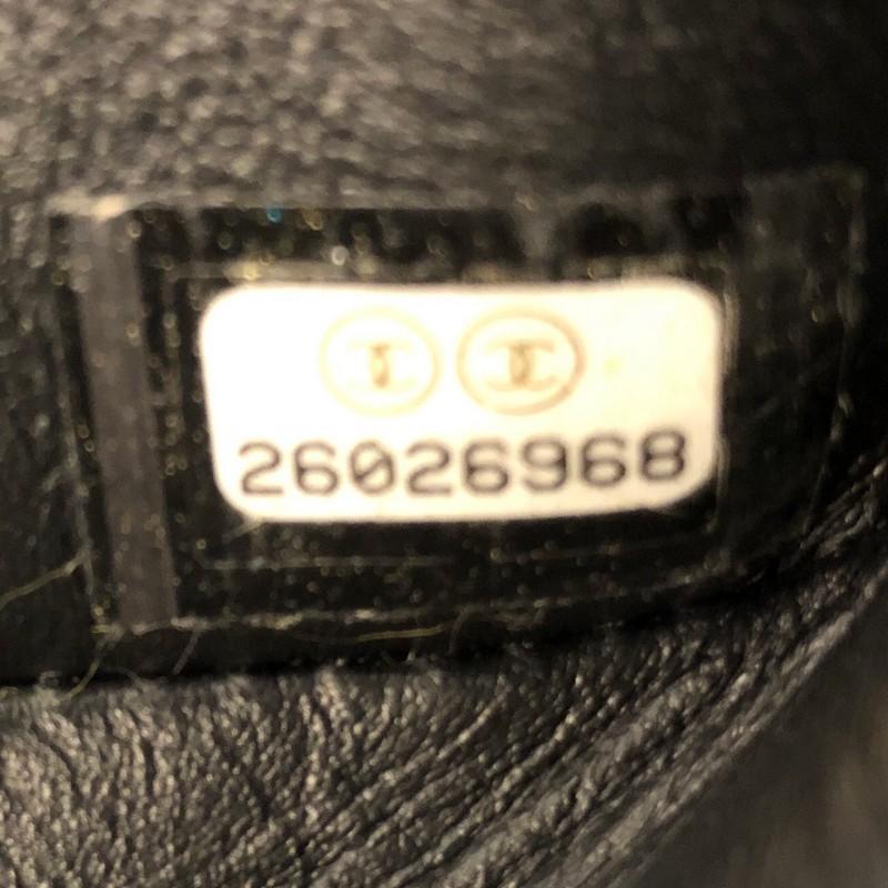 Black Chanel Top Handle Boy Flap Bag Fur Old Medium