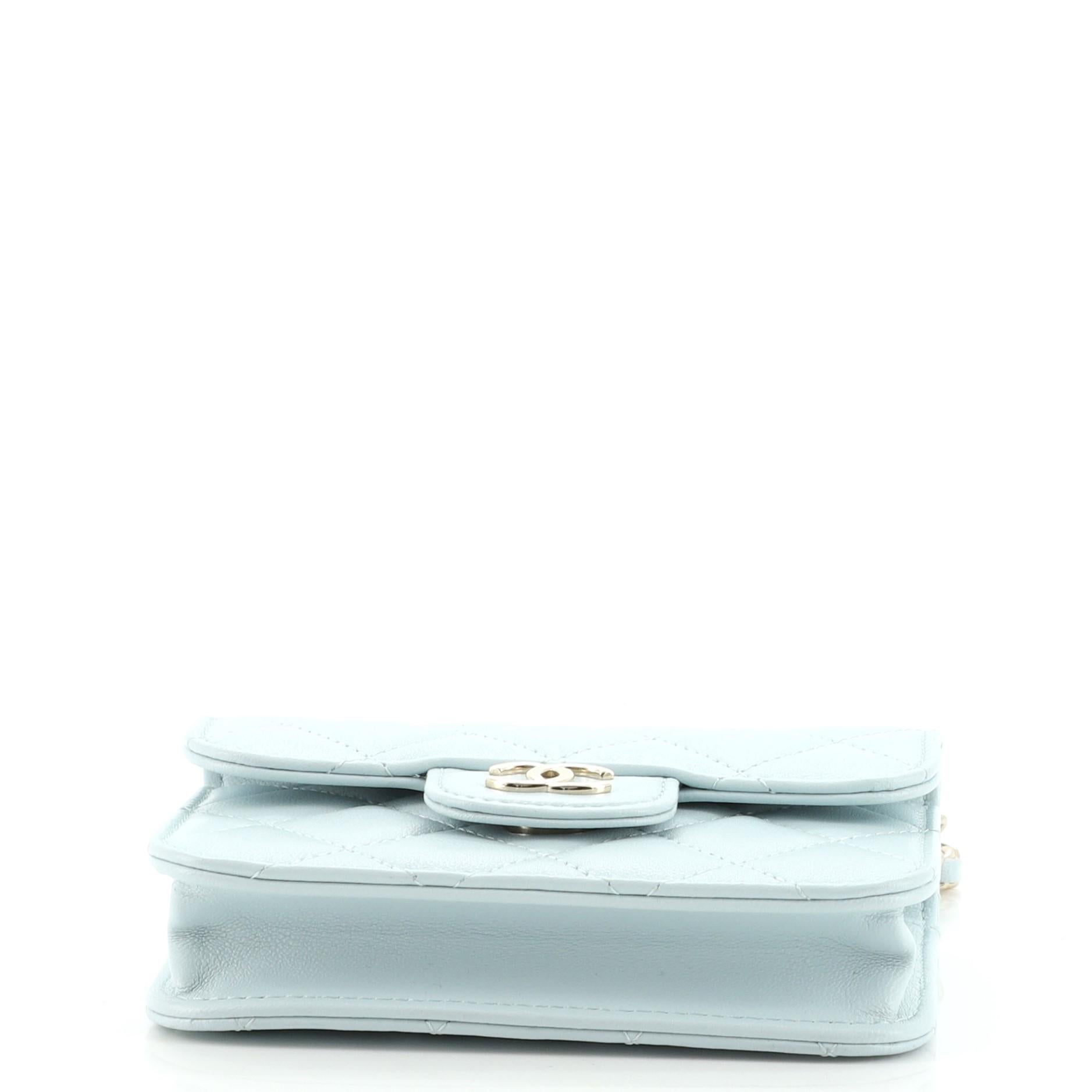 chanel flap coin purse with chain
