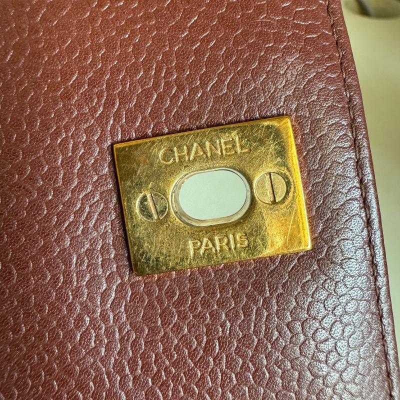 Chanel Top Handle Kelly Flap Bag Caviar Leather 24k Gold Plated 2000-2002 10