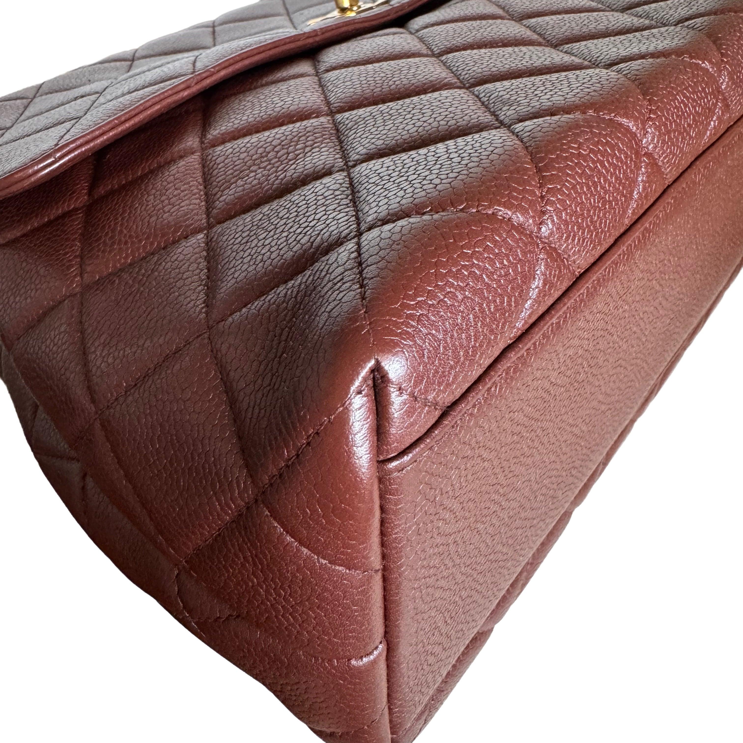 Chanel Top Handle Kelly Flap Bag Caviar Leather 24k Gold Plated 2000-2002 3