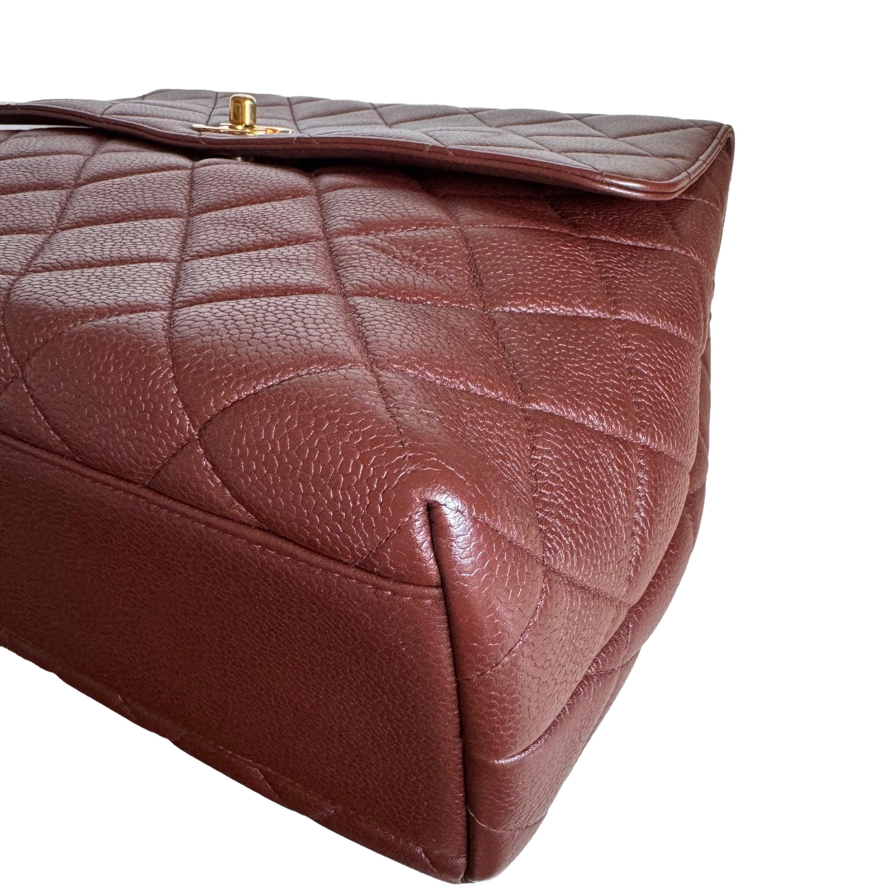 Chanel Top Handle Kelly Flap Bag Caviar Leather 24k Gold Plated 2000-2002 4