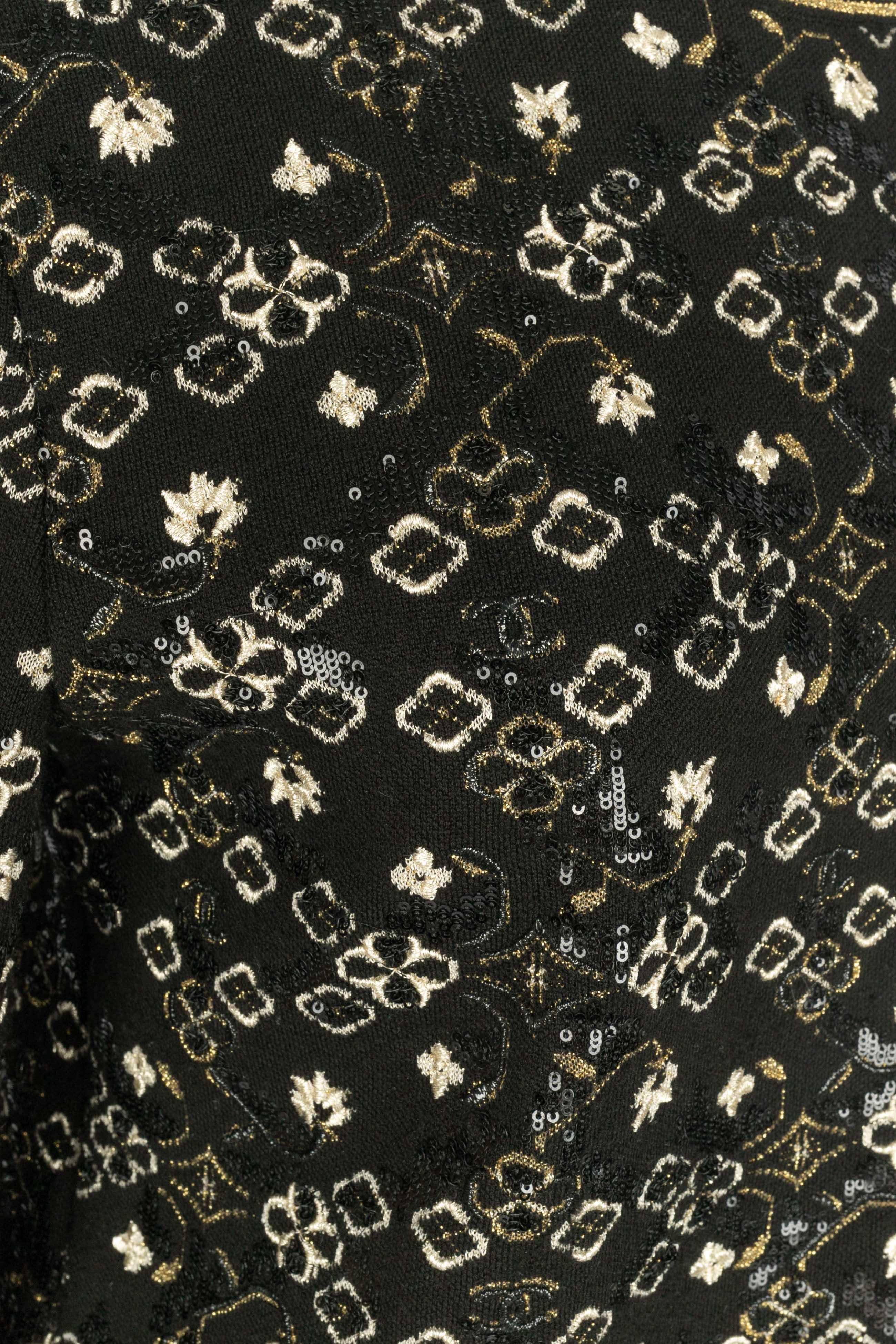 Black Chanel top Pre-Fall 2017 For Sale